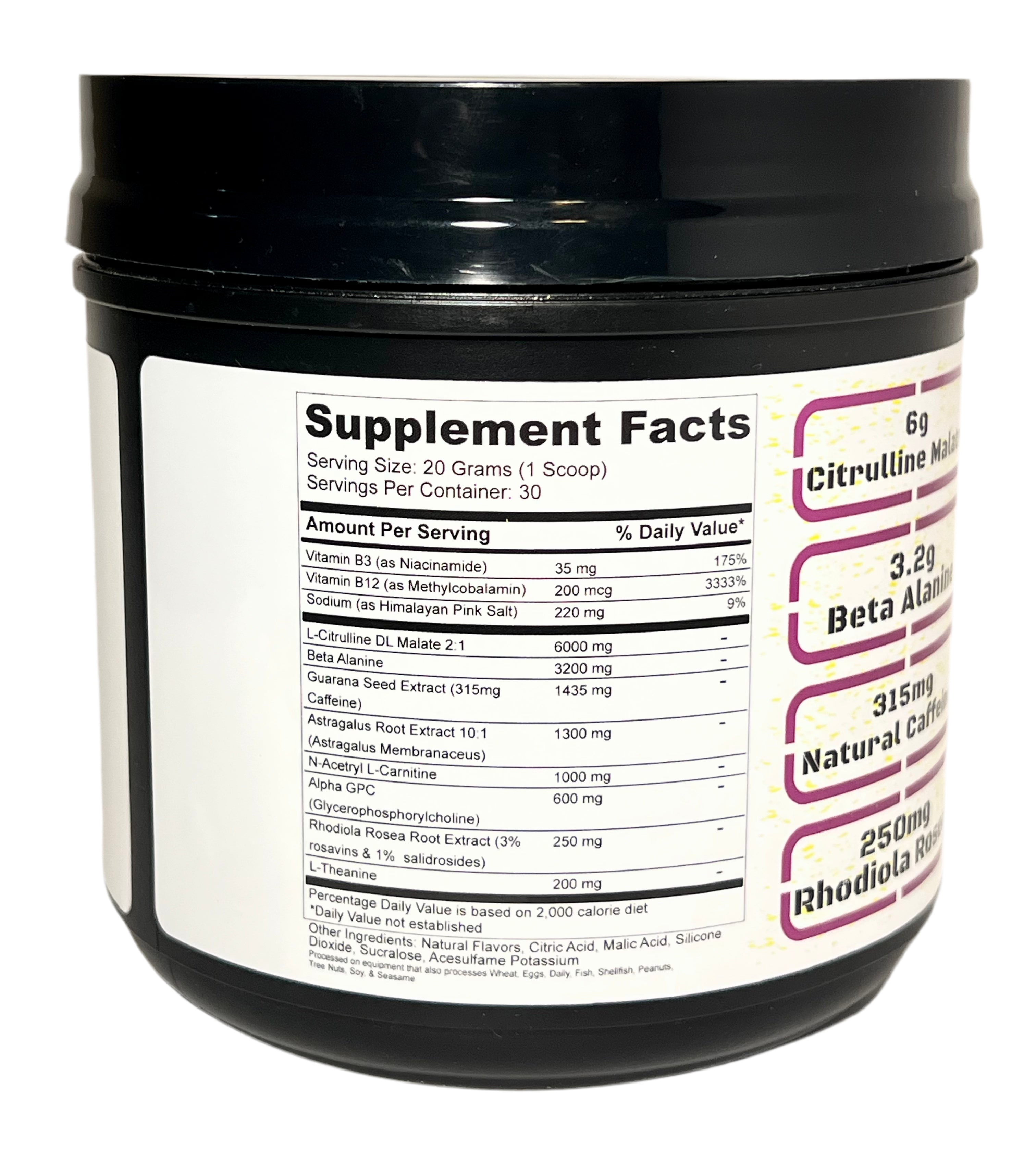 Lifter's Lemonade Pre-Workout